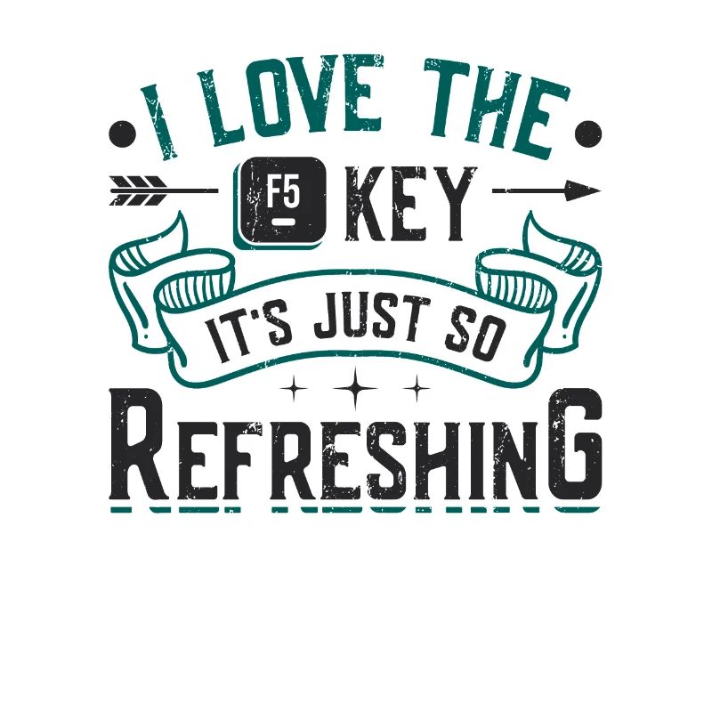 F5 key is refreshing, funny web designer