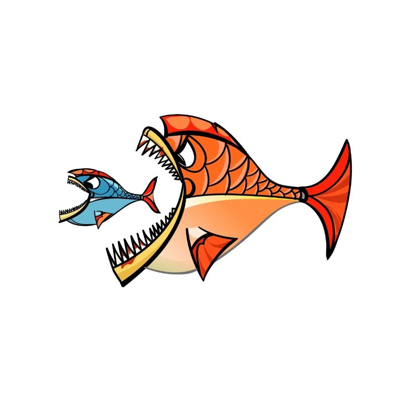 Two piranhas