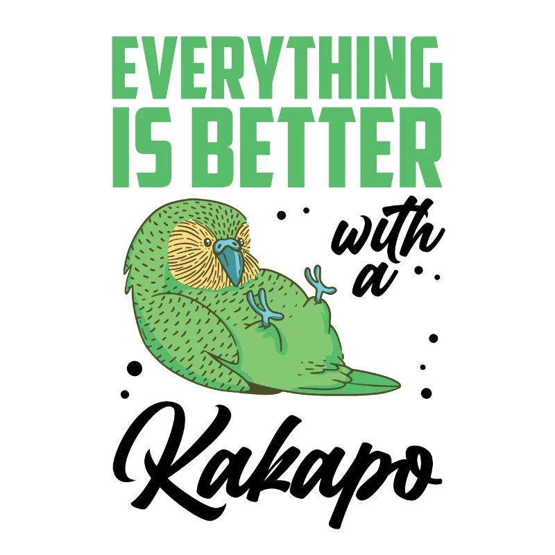All better with Kakapo flightless Kakapo