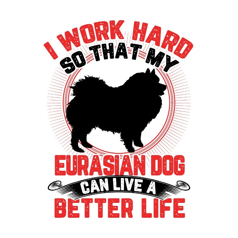 Eurasier arbeite hart Spitz Eurasian Dog