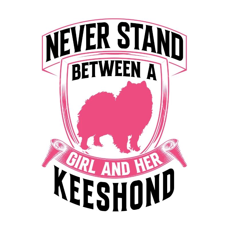 Mädchen und ihr Wolfsspitz Deutscher Spitz