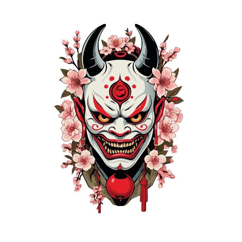 Oni Dämonen Maske Samurai Japanischer Dämon Kultur