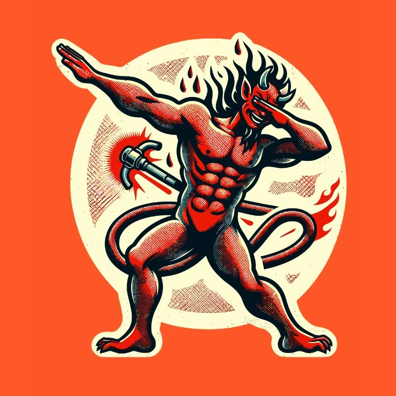 Dabbing Devil Funny Dabbing Design Costume
