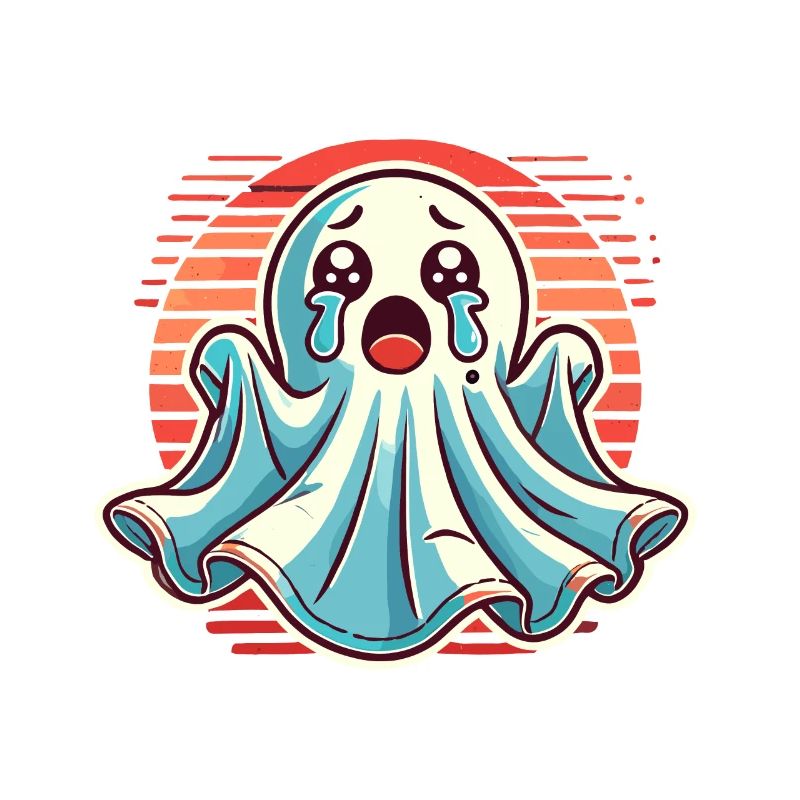 Sad Ghost Cute Weeping Ghosts