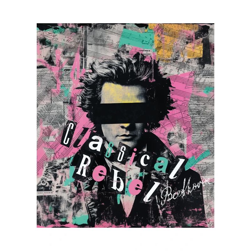 Beethoven Classical Rebel Punk Art Collage