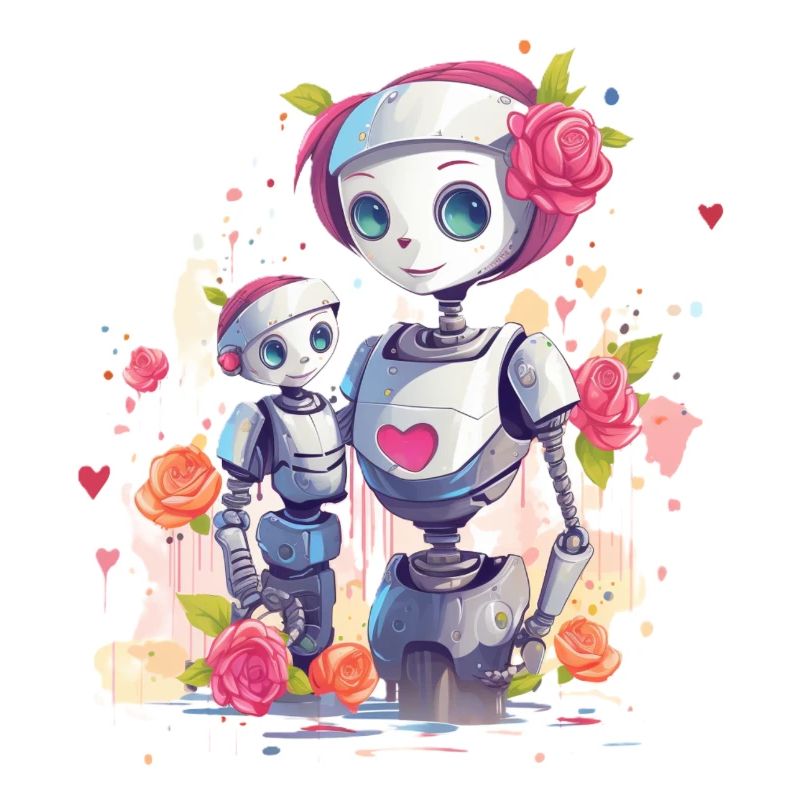 Cute Robot Mom