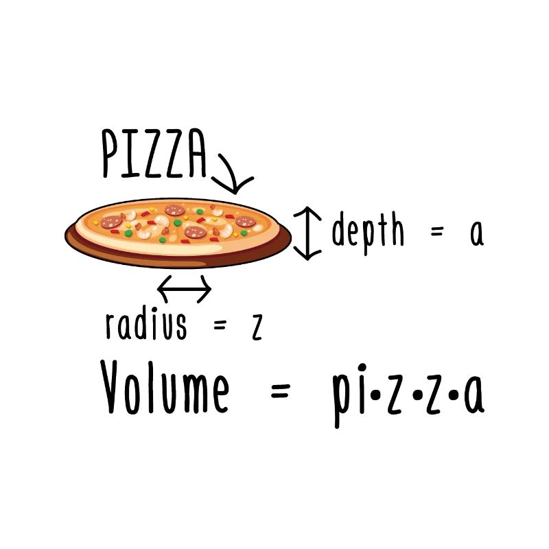 Mathematiker Pizza | Mathe Mathematik Geschenkidee