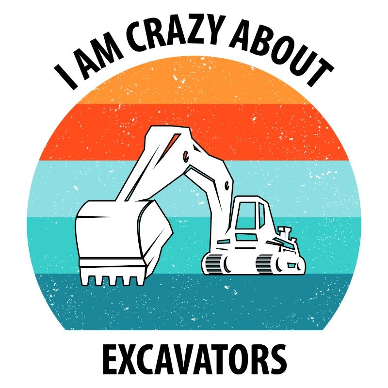 Bagger Baggerfahrer Baggerwagen