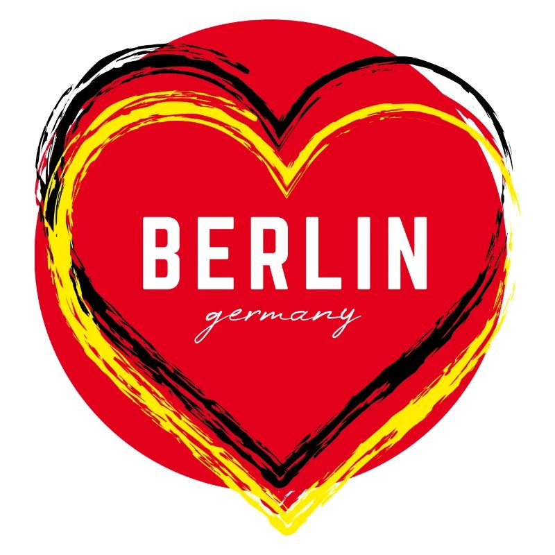 Berlin Germany Fan Flag Design T Shirt