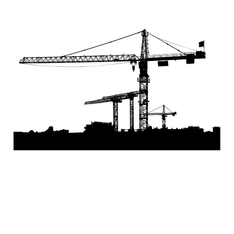 Crane construction site