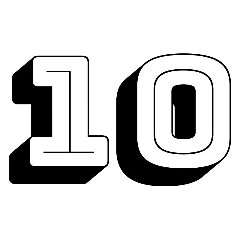 Jersey number - Ten - Number