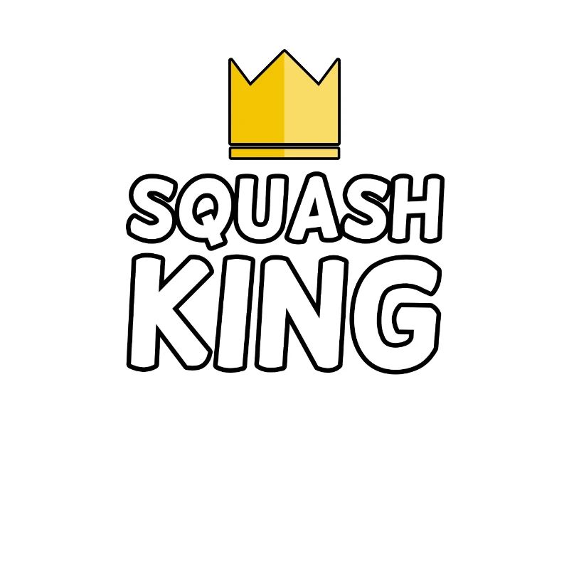 Squash King | Squashen Squash Geschenk für Männer