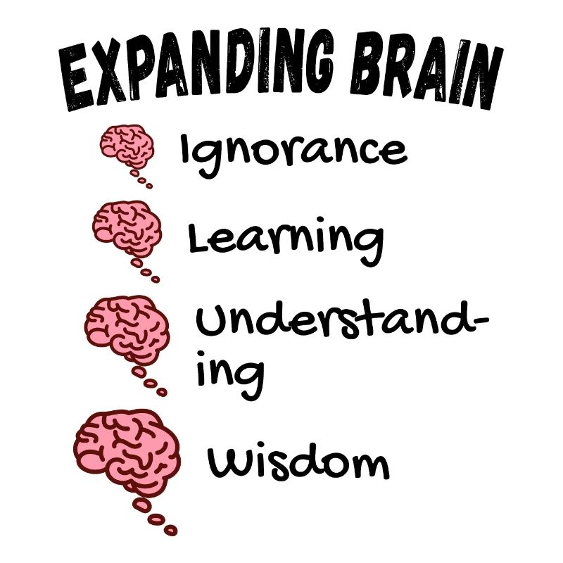 Gehirn erweitern - Expanding Brain Meme