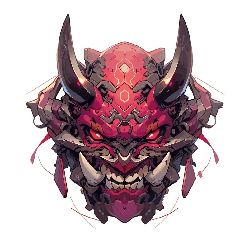 Futuristic Samurai Warrior Oni