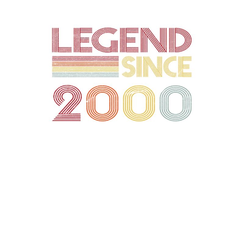 2000 Birthday Legend since Retro Vintage