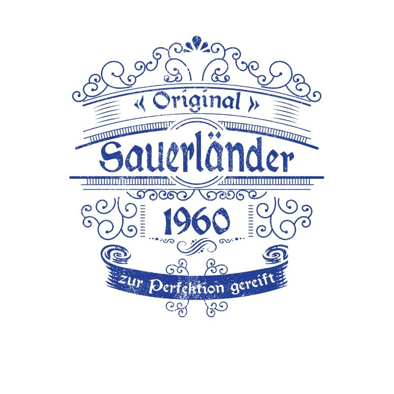 1960 Geburtstag Sauerländer Original Whiskey blau