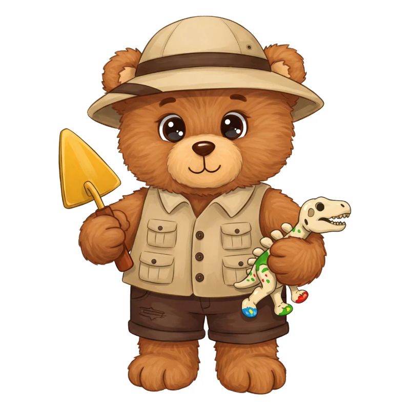 Teddy Bear Archaeologist
