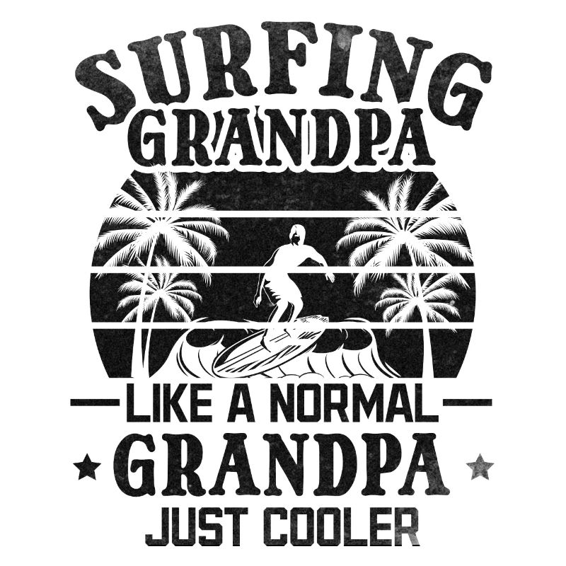 Grand-père surfeur comme un grand-père normal est juste plus cool