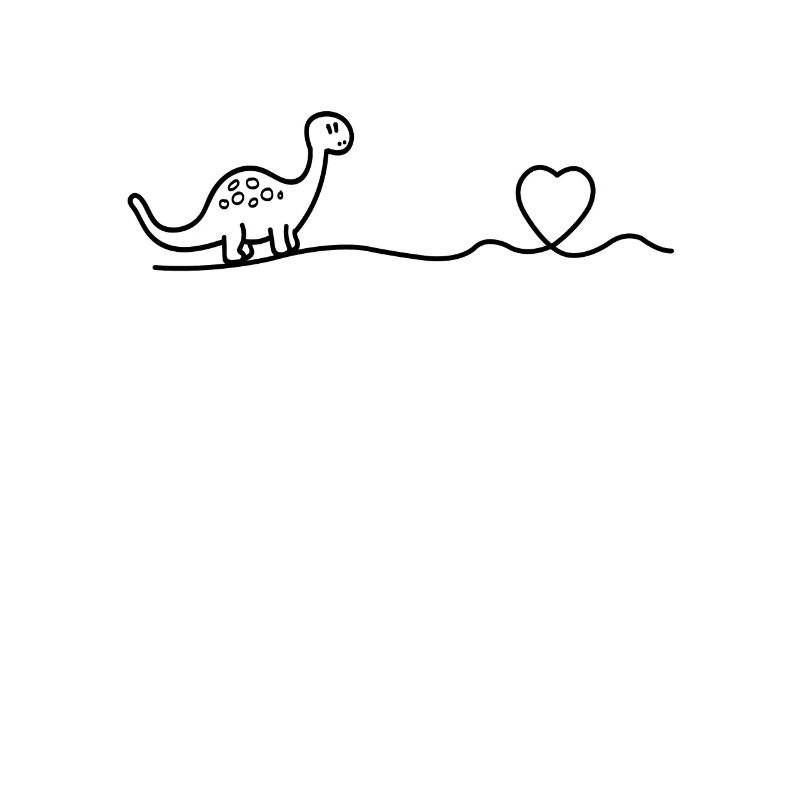Dinosaurier Herz Herzschlag Dino Kinder Geschenk