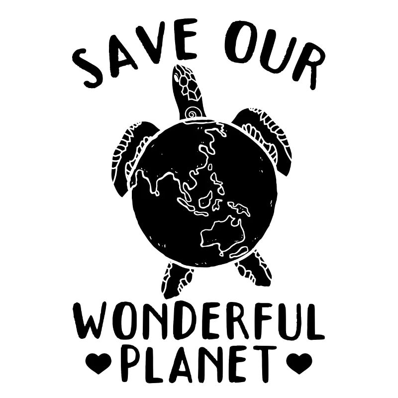 Save our wonderful planet Turtle Earth
