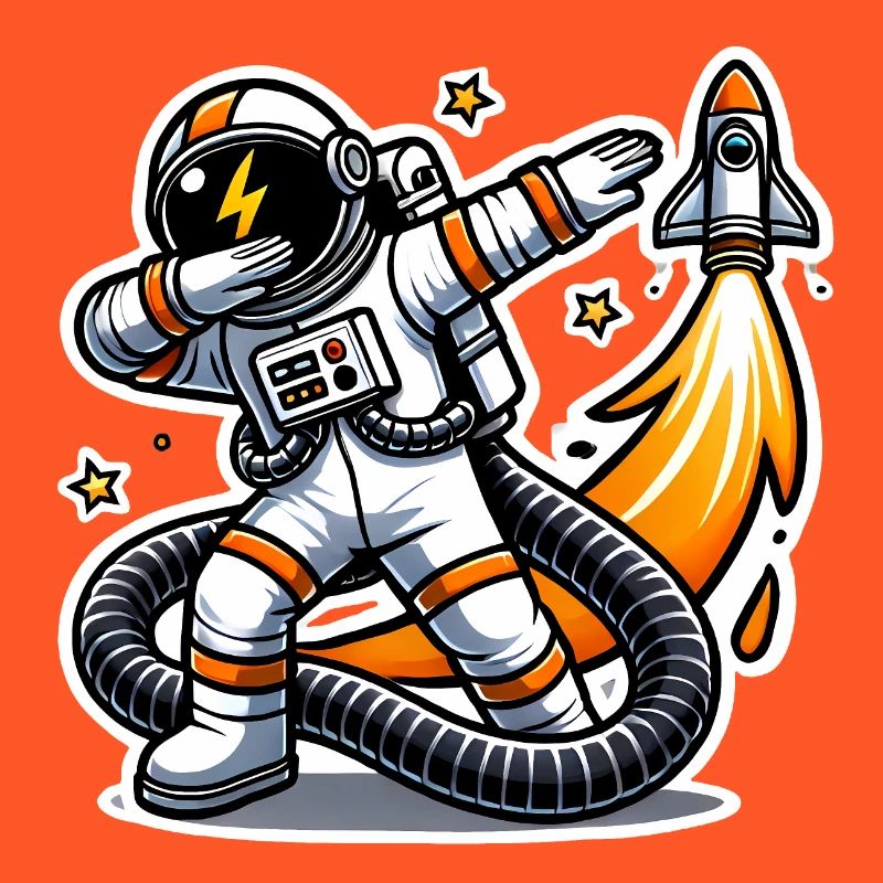 Funny Dabbing Astronaut Space Design