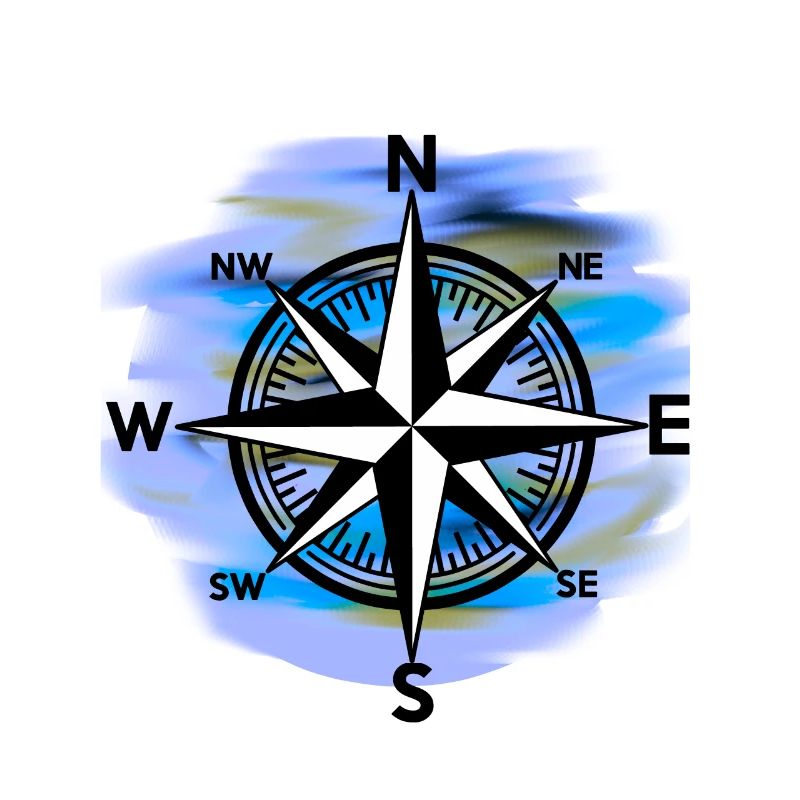 Windrose Kompass maritim Seefahrt