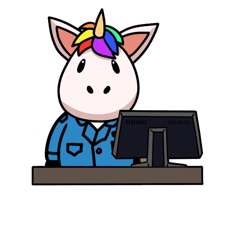 Einhorn Berufe Job Arbeitsbereich Einsatz Gewerbe