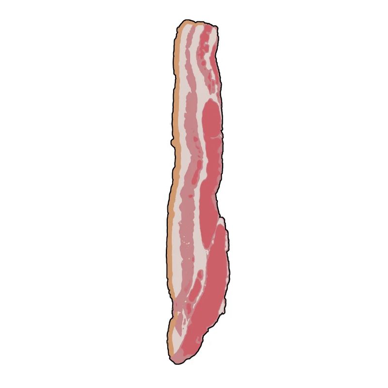 Bacon ham tie gift idea with humor
