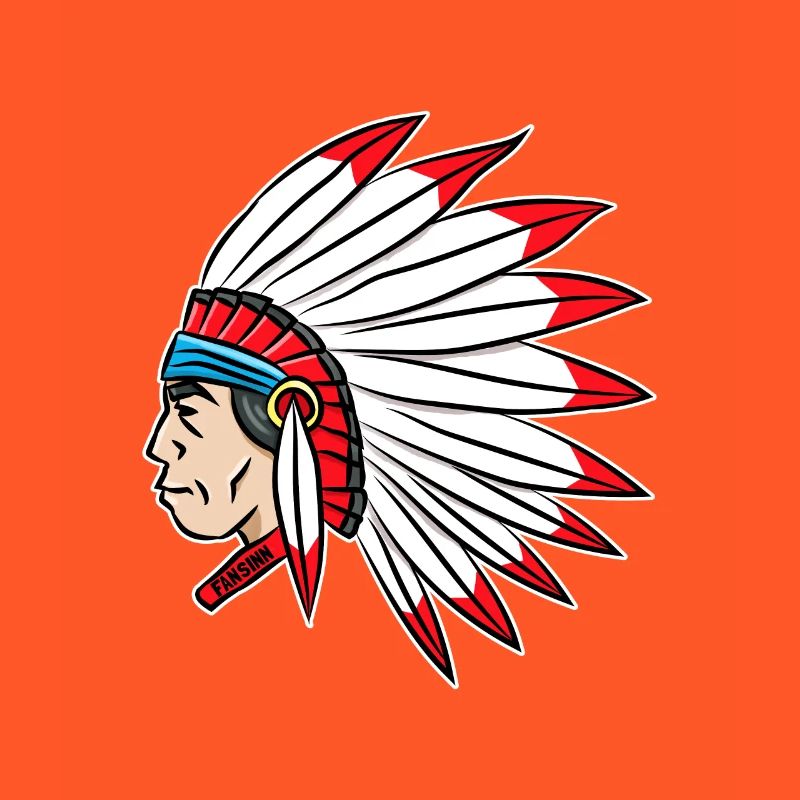 Indianer Häuptling Federschmuck Comic Geschenk