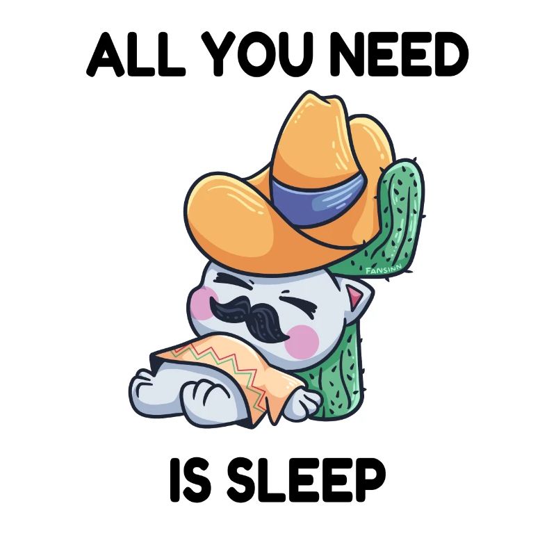 Cat siesta sleeping cactus