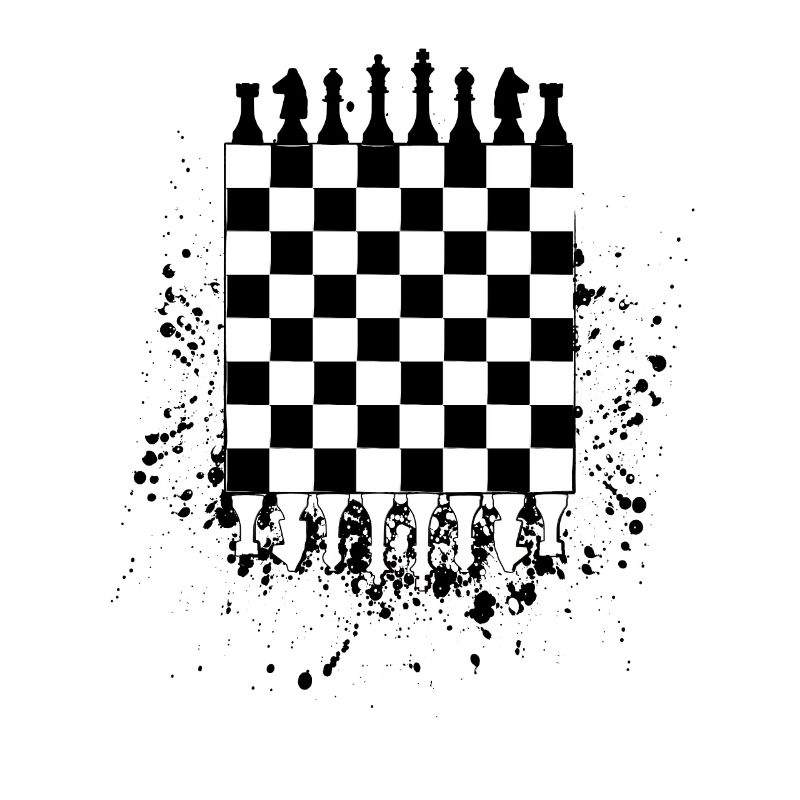 Chess board queen king chess game gift idea