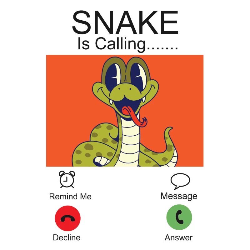Serpent Serpent Téléphone Affichage Serpent