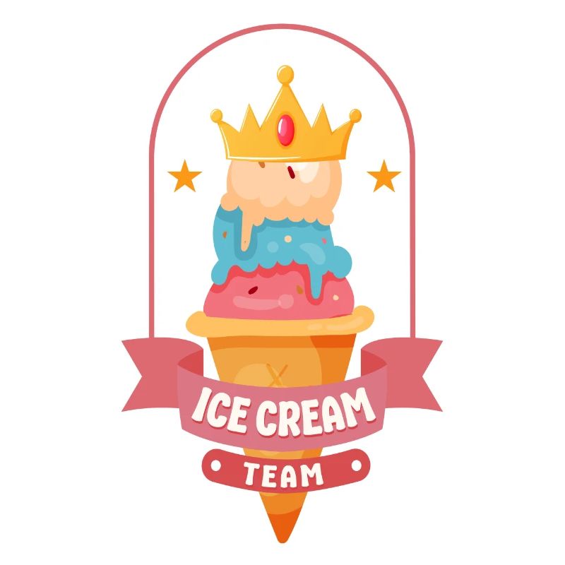 Crème glacée Crown Cone Crème glacée