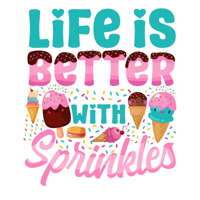 Ice Cream Cone Popsicle Life Is