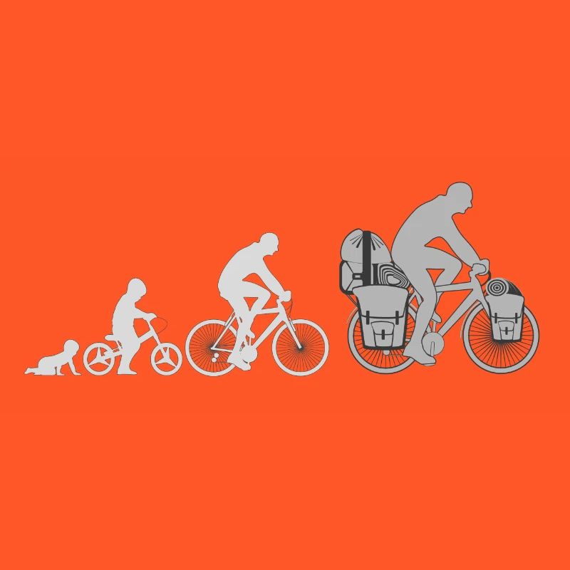 Evolution Radfahrer, Radreisender