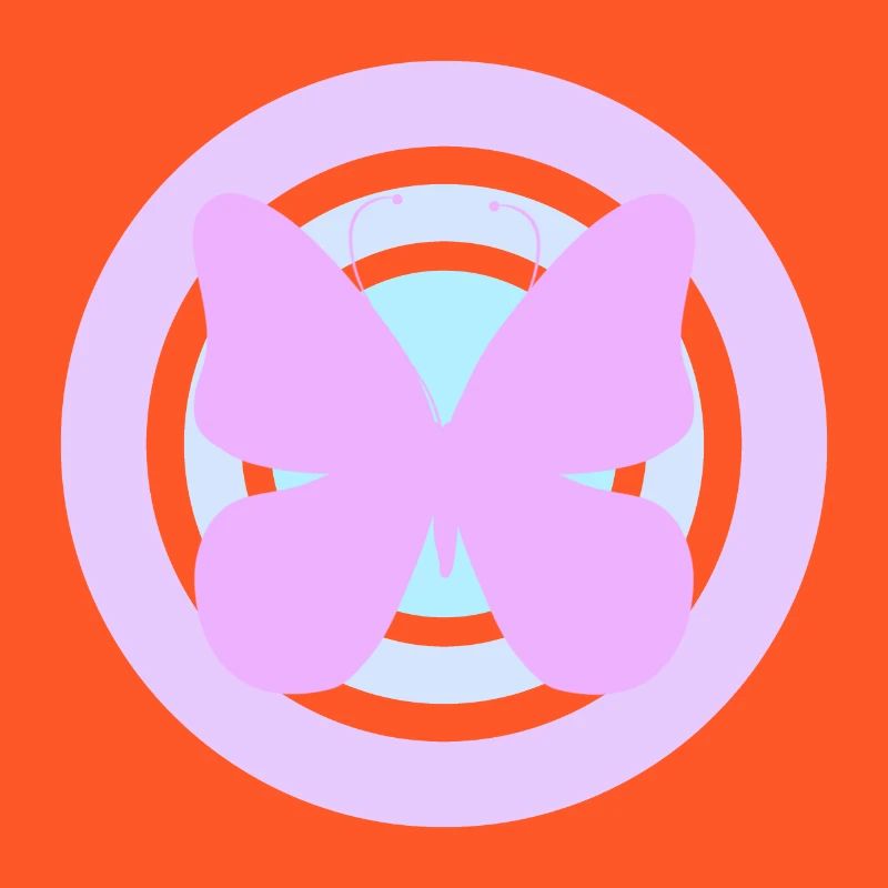 Papillon céleste violet