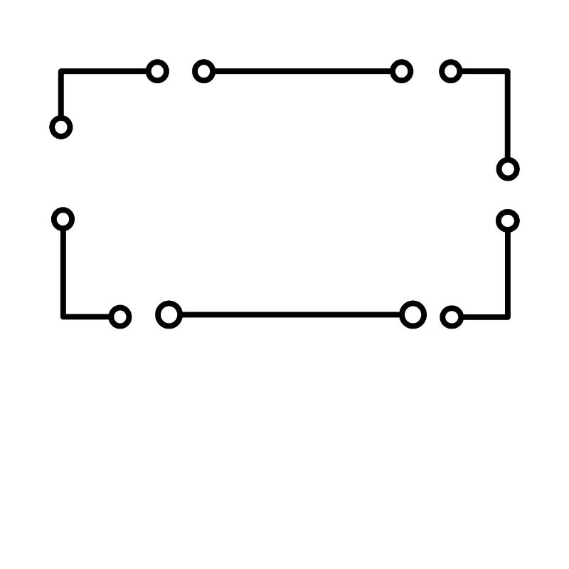 Cadre simple en rectangle noir