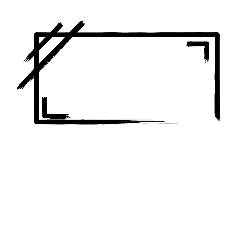 Traits de cadre rectangulaire patinés