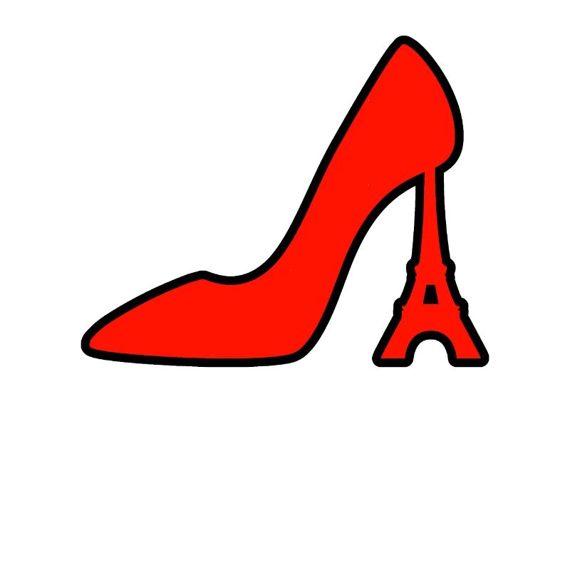 Eiffelturm als Absatz vom Schuh Geschenk