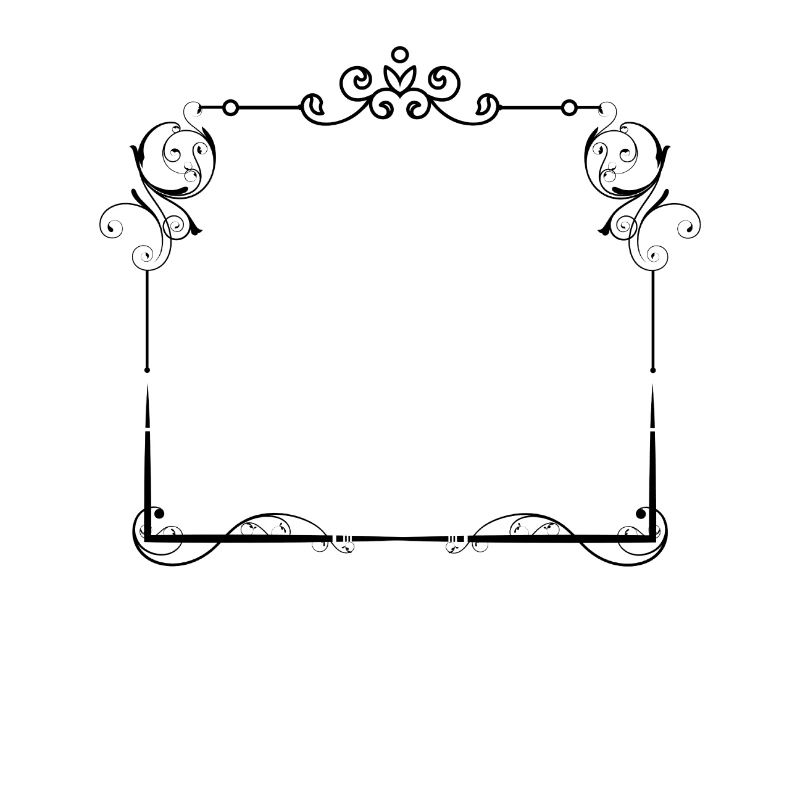 Cadre élégant avec décoration