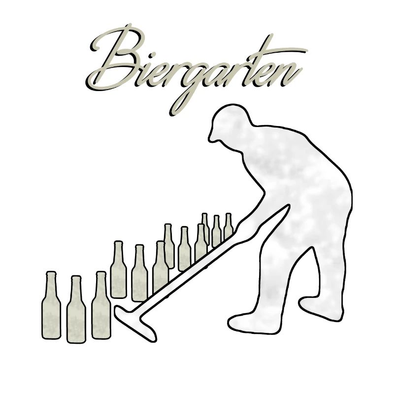 Bier Garten lustiger Garten Spruch Geschenkidee