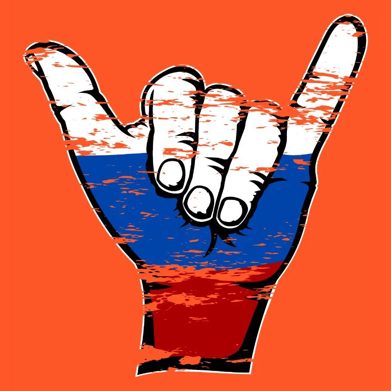 Symbole de surf du drapeau de la Russie utilisé