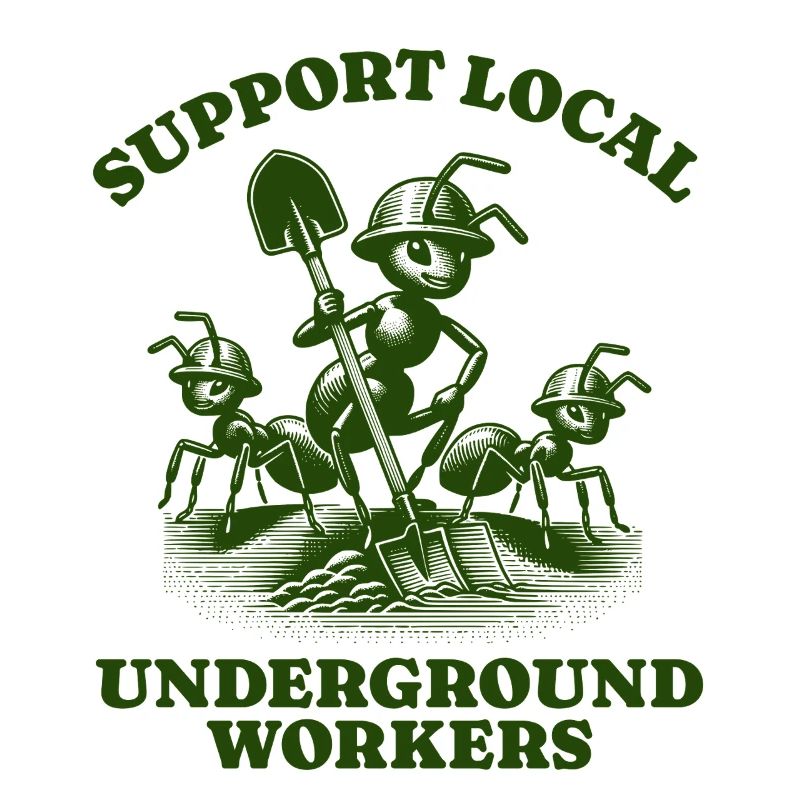 Support Local Underground Workers Lustiges Ant