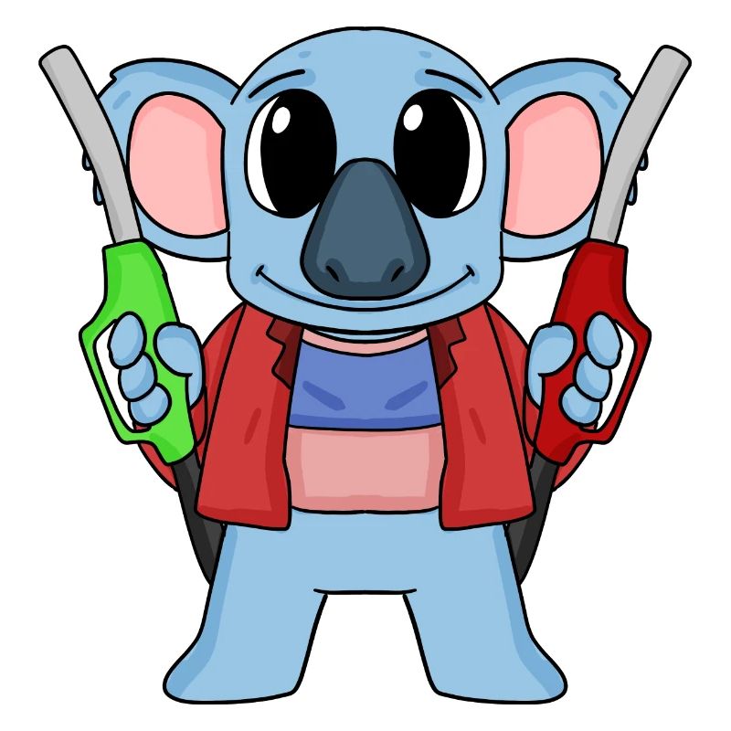 Tankwart Koala Tankstelle