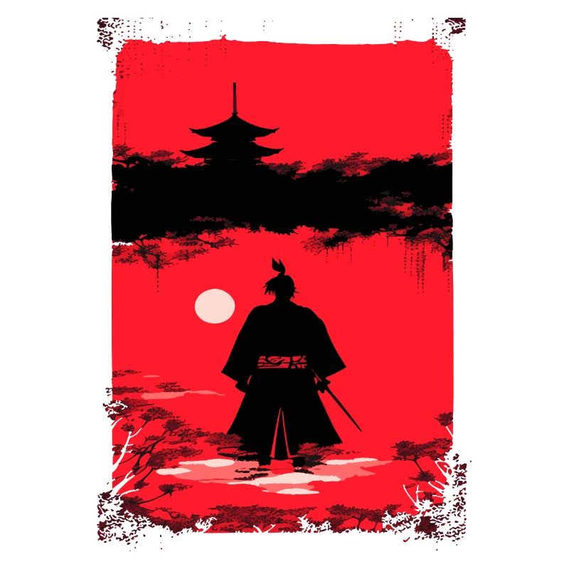 Samouraï au clair de lune