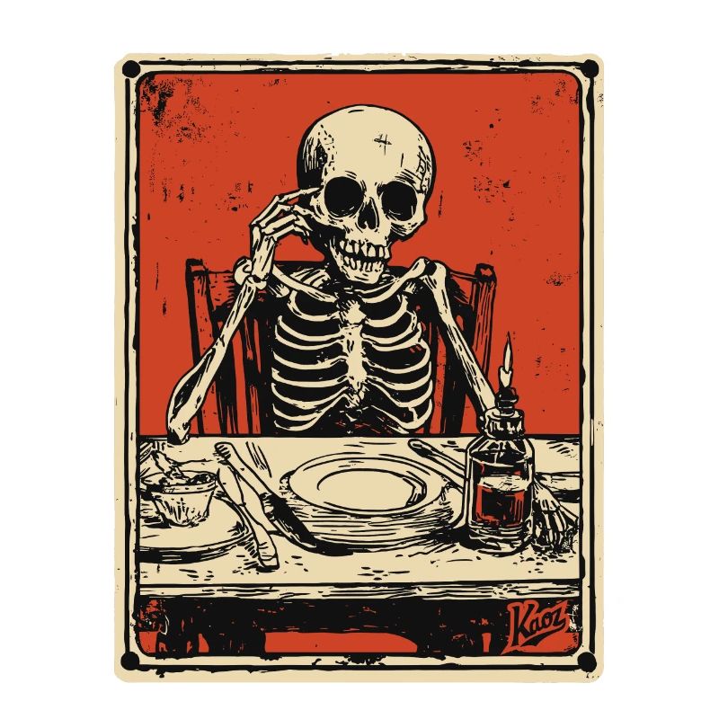 Bon Appetit Skeleton