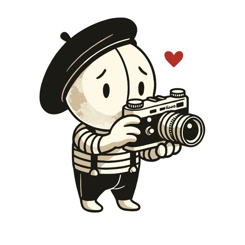 Le photographe timide de la pantomime