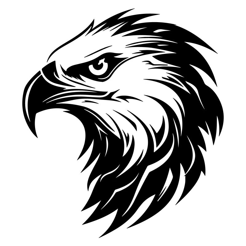 Adler Kopf Greifvogel Silhouette