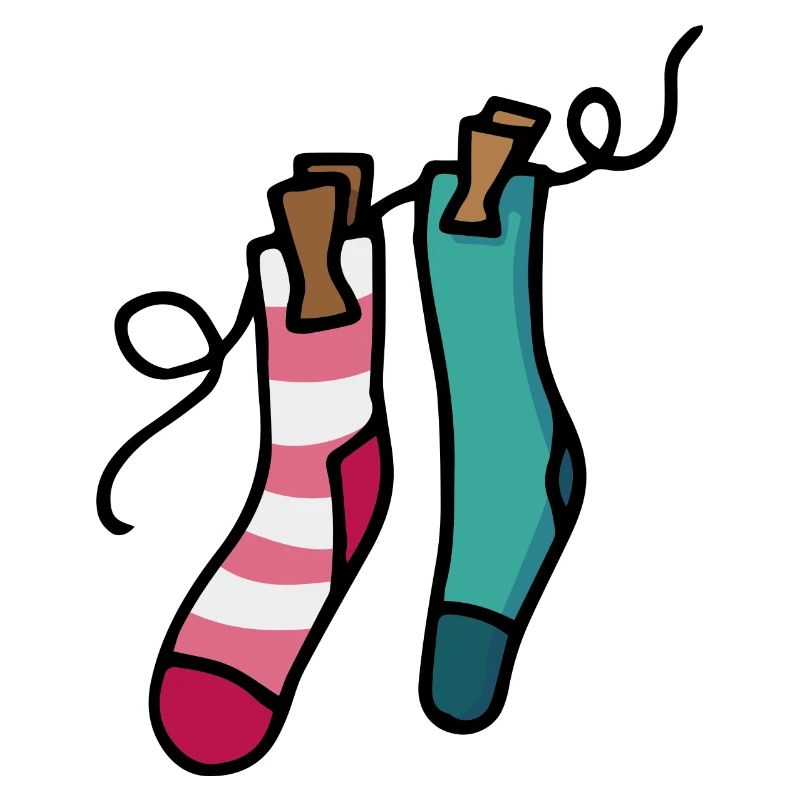 Bunte Socken Farbiges Sockenpaar Geschenkidee