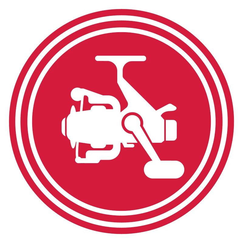 Icône du symbole du moulinet de pêche